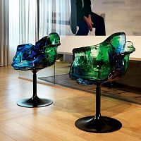 Original design chair Ellaindoorpolycarbonatemetal base