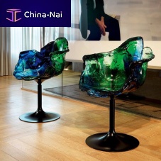 Original design chair Ellaindoorpolycarbonatemetal base