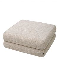 Contemporary ottoman MALAGA linencottonpolyester