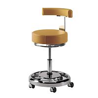Dental stool CDS301height-adjustableon castersT seat