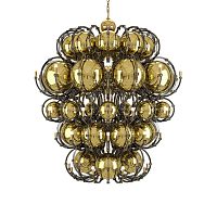 Contemporary chandelier KING & VENUScrystalstainless steelhandmade