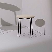 Contemporary stool FRIDAYfabricmetal baseupholstered