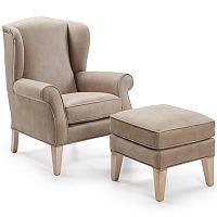 Traditional footrest GANTEfabricwoodencontract