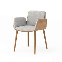 Contemporary chair HUG101indooroakwalnut