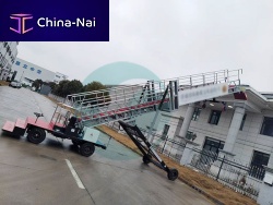Emergency stairs telescopictowedfor passengers