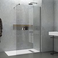 Fixed shower screen X-200 Nfor alcovestempered glasscustom