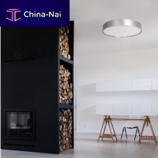 Contemporary ceiling light Plafn CRroundmetalfabric