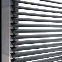 Aluminum solar shading SUNBREAKER CLIPfor facadevertical
