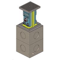 Retractable bollard VM05fixedfor airportelectric