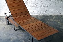 Contemporary sun lounger YURI woodenaluminumgarden