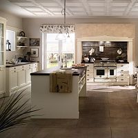 Traditional kitchen ENGLISH STYLEwoodenislandlacquered