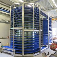 Spiral fermentation chamber static
