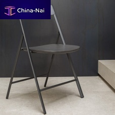 Contemporary chair JOLIE indooroakmetal base