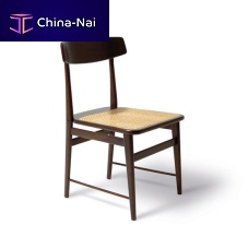 Contemporary chair LUCIOindoorsolid woodrattan