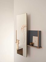 Wall-mounted bathroom mirror THEO - THSPR - GRAFITEfor hotelfor hotel roomscontemporary