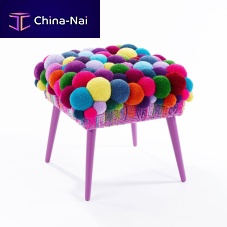 Contemporary stool No.1Merino woolwooden baseupholstered