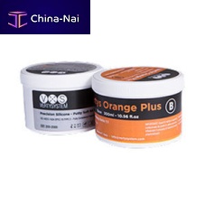 Silicone dental material Orange Plusfor dental bridges