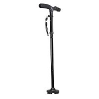 T-handle walking stick HQ350Lquadripodheight-adjustablefolding