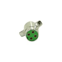 Round plug P215MmalechromeABS plastic