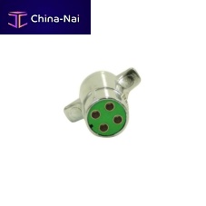 Round plug P215MmalechromeABS plastic