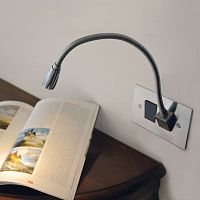 Contemporary wall light Tulipindoorstainless steelnickel