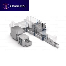 Automatic production line for the pharmaceutical industry
