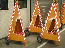 Airport safety cone for aircraft