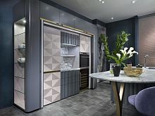 Contemporary kitchen CUC03 woodenmarblemetal