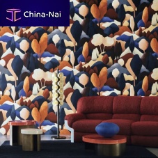 Interior wall-covering ORE velvetpolyesterprinted