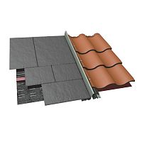 GRP roof gutter DRY FIXV-shaped