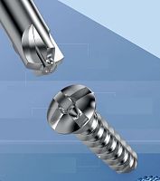 General purpose compression bone screw ULTRA FIT metallic