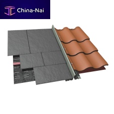 GRP roof gutter DRY FIXV-shaped
