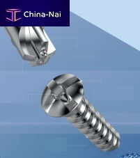 General purpose compression bone screw ULTRA FIT metallic