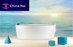 Hydromassage bathtub with chromotherapy lamps MOOR series