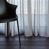 Plain sheer curtain fabric CALIOPEpolyester