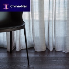 Plain sheer curtain fabric CALIOPEpolyester