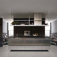 Contemporary kitchen ARTEXoakAmerican walnutglass