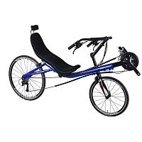 Crank-propelled recumbent bicycle Unicornadultblue