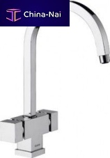 Countertop double-handle mixer tap CUBIC BM1251chromed metalkitchen1-hole