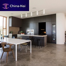 Contemporary kitchen FORM 2 wood veneermetalFenix NTM®