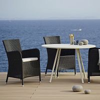 Contemporary chair HAMPSTED : 5430gardenwickerwith removable cushion