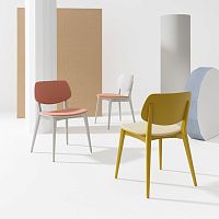 Contemporary chair DOLLindoorfabricleather