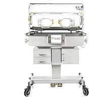 Neonatal incubator on casters PG NESTheight-adjustableTrendelenburgwith monitor
