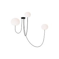 Modern chandelier HELIUM glass3 lightcommercial
