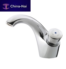 Bathroom sink single tap PRESTO 600S® : 24012deck mountedself-closingchrome-plated brass