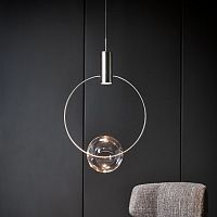 Blown glass lamp Keshipendantbronzecopper