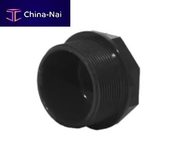 Round plug PFV serieswith hexagonal headthreadedplastic