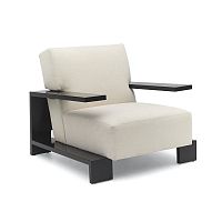 Contemporary armchair BRYANTfabricwalnutebony