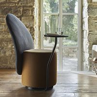 Contemporary chair LOOMIindoorfabricleather