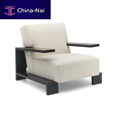 Contemporary armchair BRYANTfabricwalnutebony